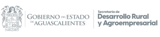 Logotipo del Gobierno del Estado de Aguascalientes y Secretaría de Desarrollo Rural y Agroempresarial