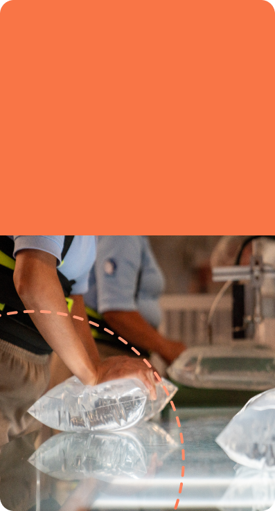 Bolsas de agua Bonafont para las comunidades vulnerables