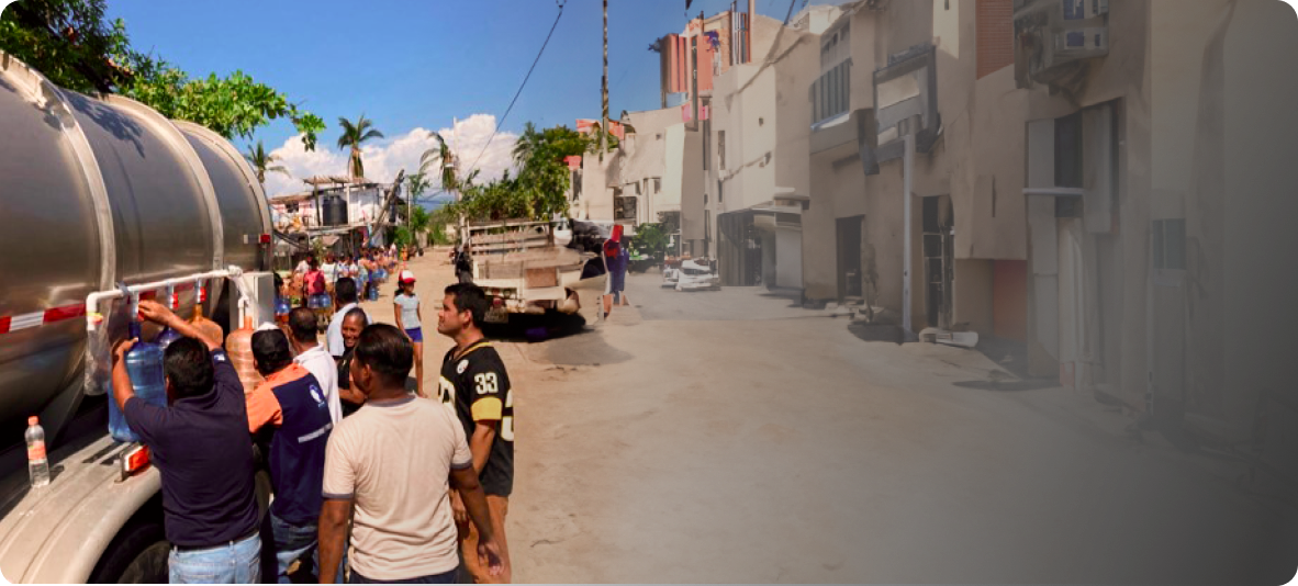 Pipas de agua, Bonafont llevando agua a las comunidades vulnerables