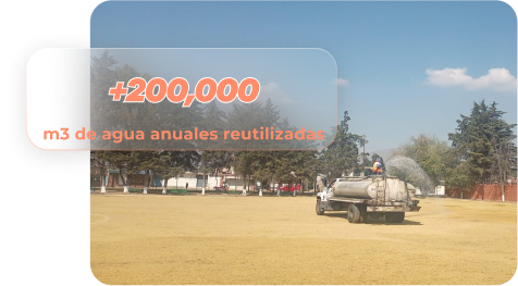 Más de 200.000 m3 de agua reutilizada anualmente