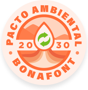 Sello del pacto ambiental Bonafont 2030